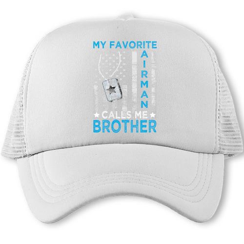 My Favorite Airman Calls Me Brother Airman Graduation Premium Tri-Blend Trucker Cap - Best Gift Smart