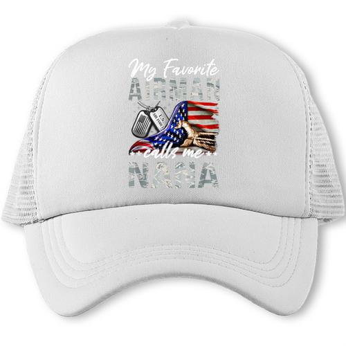 My Favorite Airman Calls Me Nana Air Force Graduation Nana Trucker Cap - Best Gift Smart