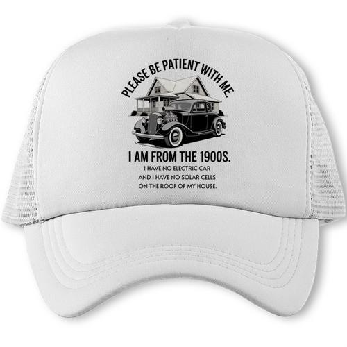 Forgive Me I'm From The 1900s No E-Car No SolarCells Premium Tri-Blend Trucker Cap - Figerry