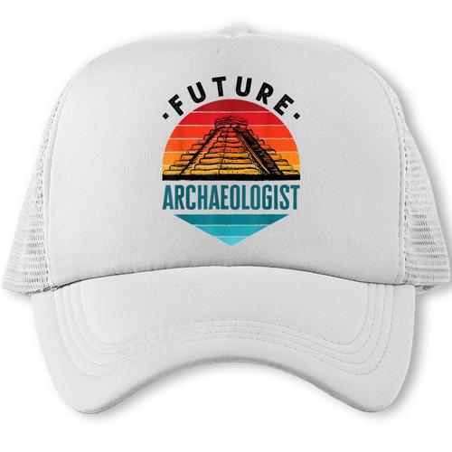 Future Archaeologist Pyramid Archaeology Student Graduation Trucker Cap - Best Gift Smart
