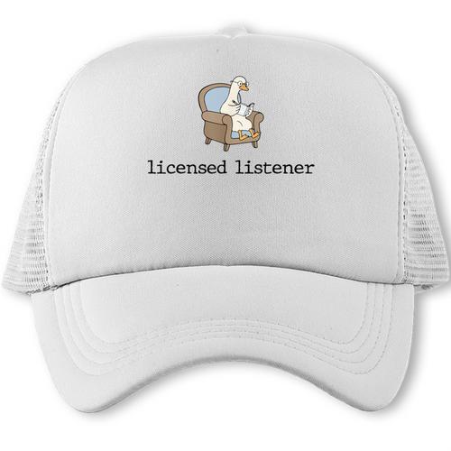 Goose Licensed Listener Psychology School Graduation Trucker Cap - Best Gift Smart