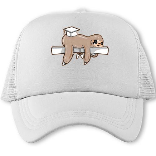 Graduation 2022 PhD Sloth Bachelor Master School Doctor Trucker Cap - Best Gift Smart