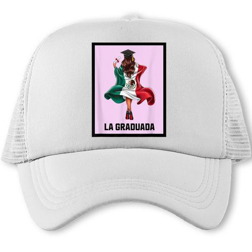 Graduation Latina Educated La Graduada Mexican Bingo Card Trucker Cap - Best Gift Smart