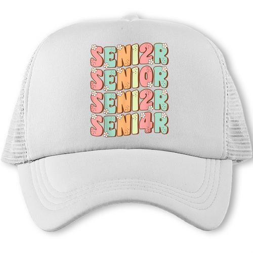 Groovy Senior Graduation Cute Groovy Senior Class Of 2024 Trucker Cap - Best Gift Smart