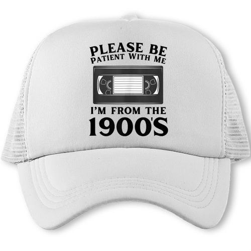Over The Hill Please Be Patient I'm From The 1900s VHS Trucker Cap - Figerry