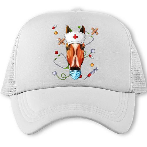 Horse Nurse RN ER Nursing School Graduation Trucker Cap - Best Gift Smart