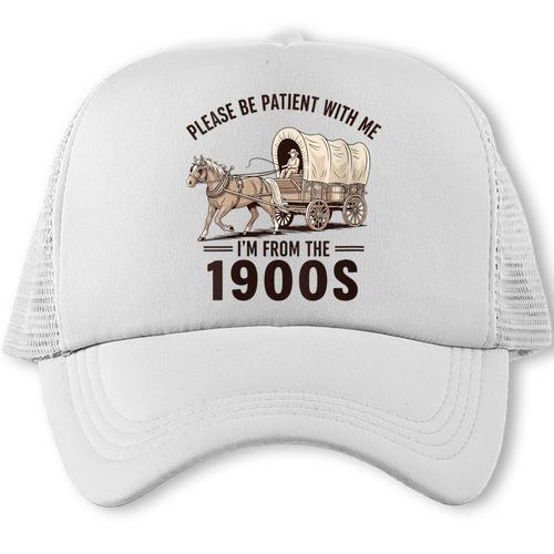 I'm From The 1900s Tee Western For Men Trucker Cap - Figerry