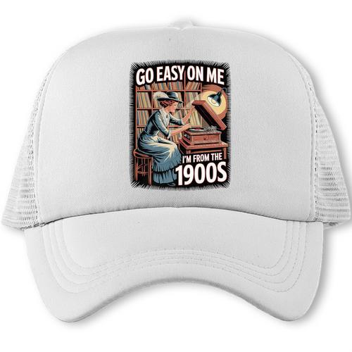 I'm From The 1900s Vinyl Record Lover For Women Premium Trucker Cap - Figerry