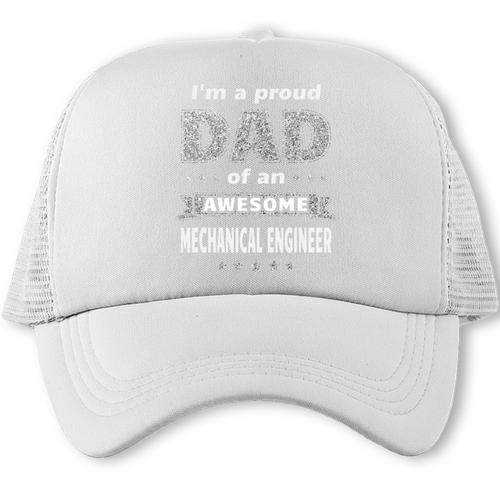 I'm A Proud Dad Of An Awesome Mechanical Engineer Graduation Trucker Cap - Best Gift Smart