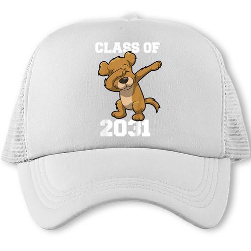 Kids Class Of 2031 Shirt Graduation Dabbing Dog Shirt Trucker Cap - Best Gift Smart