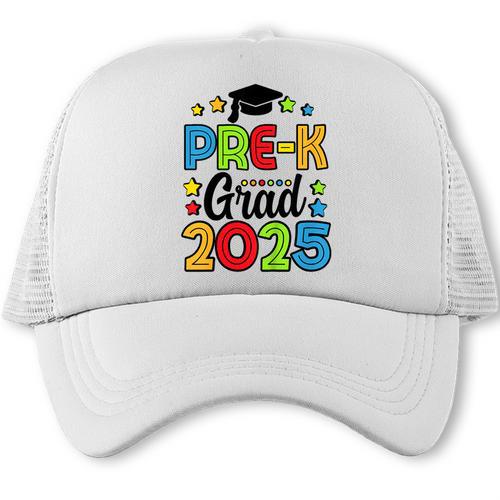 Kids Pre-K Grad 2025 Preschool Prek Graduation Trucker Cap - Best Gift Smart