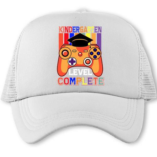Kindergarten Graduation Level Complete Gamer Graduation Kids Trucker Cap - Best Gift Smart