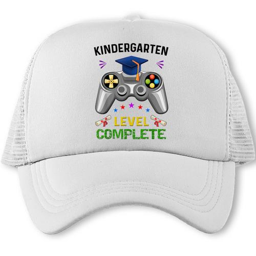 Kindergarten Level Complete Graduation Class 2023 Gamer Kids Trucker Cap - Best Gift Smart