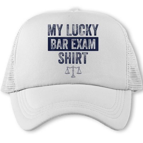 Law School Graduation Him Her Lucky Bar Exam Trucker Cap - Best Gift Smart