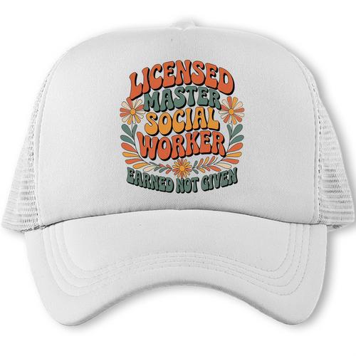 Licensed Social Worker Masters MSW LMSW Graduation 2026 Premium Tri-Blend Trucker Cap - Best Gift Smart