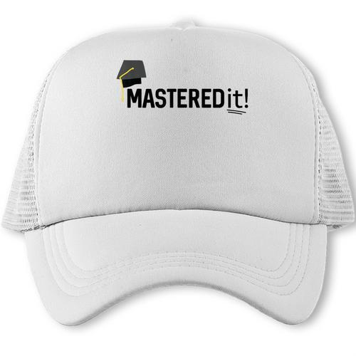 Masters Degree Graduation For Him Her Diploma T-Shirt Trucker Cap - Best Gift Smart