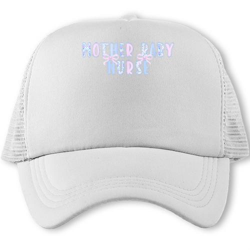 Mother Baby Nurse Postpartum Mom Nursing Graduation Trucker Cap - Best Gift Smart