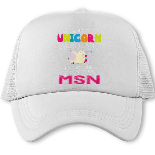Nurse MSN Graduation Unicorn T-Shirt Nursing School Trucker Cap - Best Gift Smart