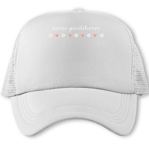 Nurse Practitioner Valentines Day NP Graduation Love Hearts Trucker Cap - Best Gift Smart