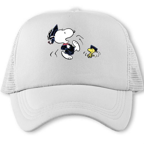Peanuts Graduation Squad Snoopy Woodstock Raglan Baseball Tee Trucker Cap - Best Gift Smart