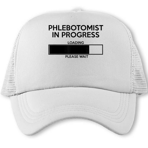 Phlebotomist In Progress Phlebotomy School Graduation Trucker Cap - Best Gift Smart