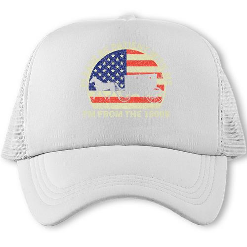 Please Be Patient With Me I'm From The 1900s Dad Vintage Premium Trucker Cap - Figerry