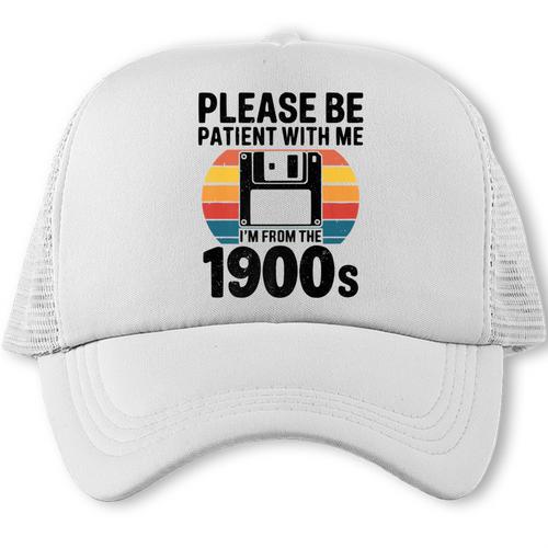 Please Be Patient With Me I'm From The 1900s Floppy Disk Premium Trucker Cap - Figerry