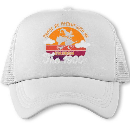 Please Be Patient With Me I'm From The 1900s Halloween Premium Trucker Cap - Figerry