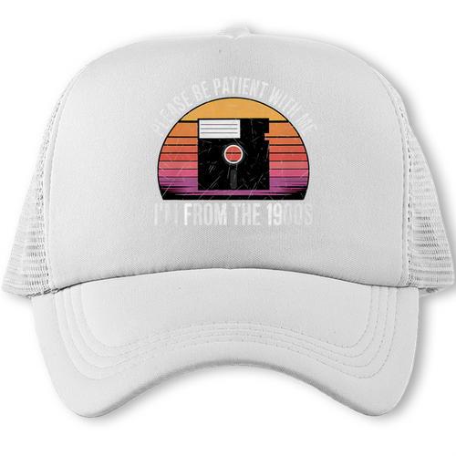 Please Be Patient With Me I'm From The 1900s PC Floppy Disk Premium Tri-Blend Trucker Cap - Figerry