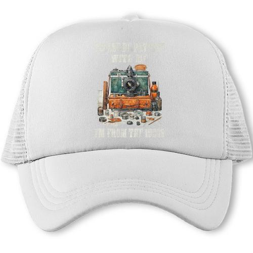 Please Be Patient With Me I'm From The 1900s Photographer Premium Trucker Cap - Figerry