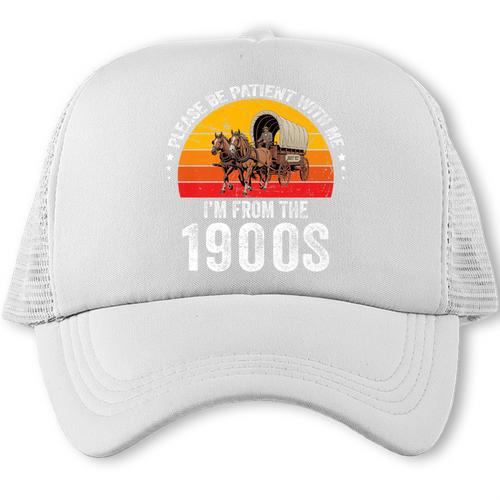 Please Be Patient With Me I'm From The 1900s Premium Trucker Cap - Figerry