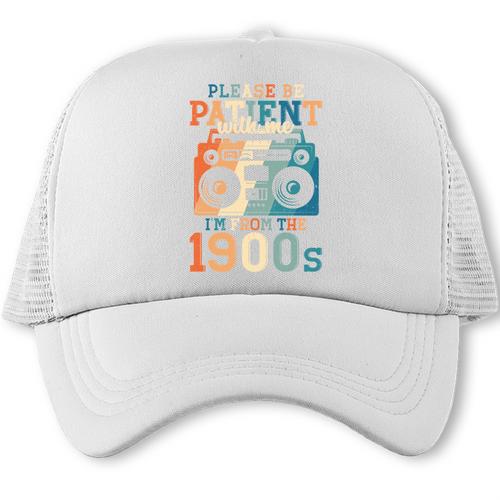 Please Be Patient With Me I'm From The 1900s Retro 90s Dad Trucker Cap - Figerry