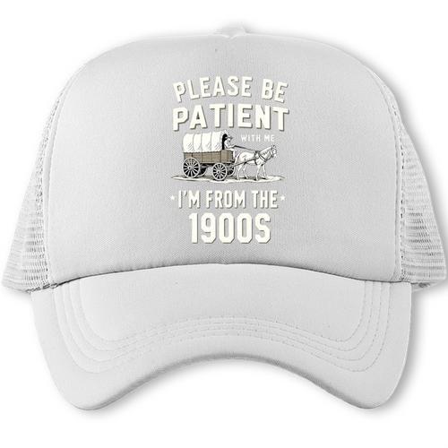 Please Be Patient I'm From The 1900s Retro Premium Tri-Blend Trucker Cap - Figerry