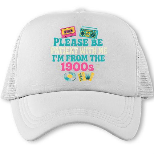 Please Be Patient With Me I'm From The 1900s Vintage For Man Premium Trucker Cap - Figerry