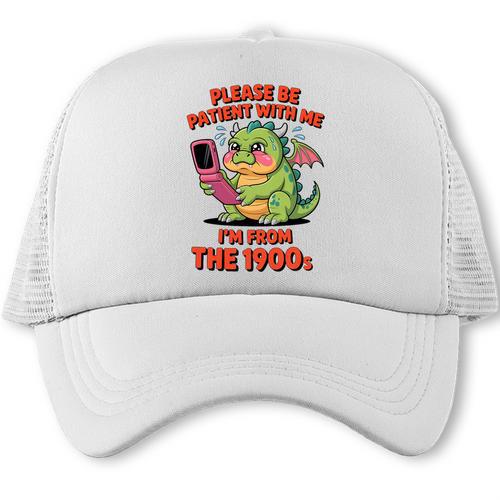 Please Be Patient I'm From The 1900s Vintage Men Women Premium Tri-Blend Trucker Cap - Figerry