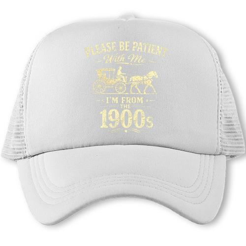 Please Be Patient With Me I'm From The 1900s Vintage Premium Tri-Blend Trucker Cap - Figerry