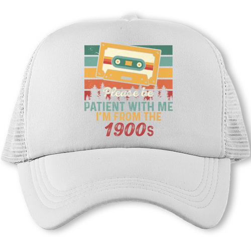Please Be Patient-With Me I'm From The 1900s Retro Music Premium Trucker Cap - Figerry