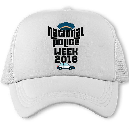 Police Officer National Week T-Shirt Graduation 2018 Trucker Cap - Best Gift Smart