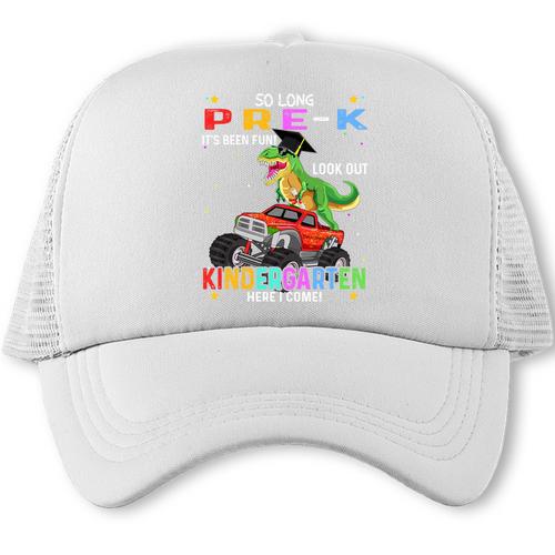 Pre k Graduation 2025 Pre-k Kindergarten Graduate Dinosaur Premium Tri-Blend Trucker Cap - Best Gift Smart