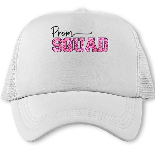 Prom Squad Prom Graduation Class Of 2024 Leopard Matching Trucker Cap - Best Gift Smart