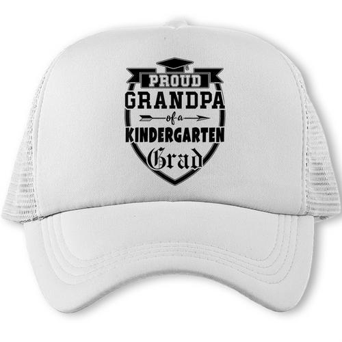 Proud Grandpa Of a Kindergarten Grad Graduation Shirt Trucker Cap - Best Gift Smart