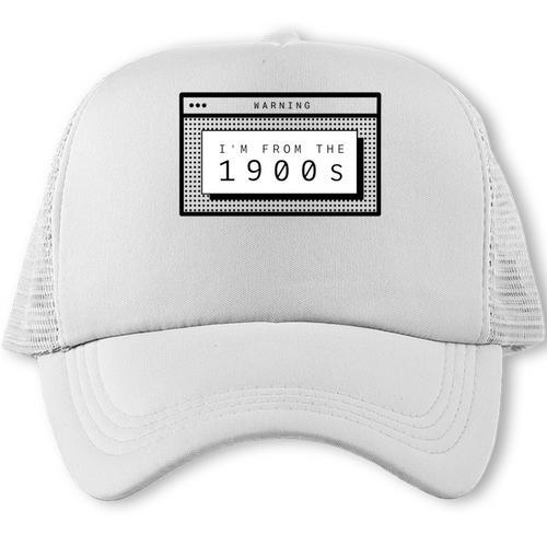 Retro Computer Screen I'm From The 1900s Birthday Trucker Cap - Figerry