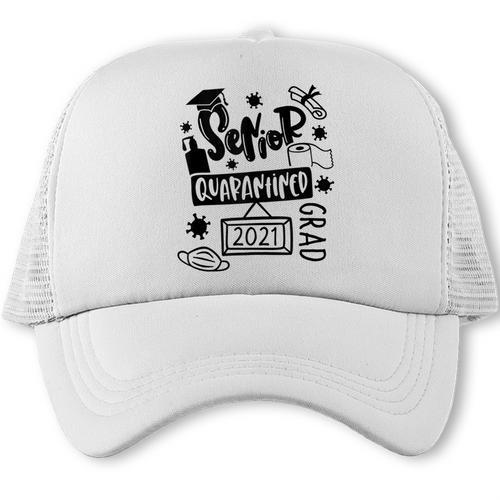 Senior 2021 Graduate 12th Grade Quarantine Senior Graduation Trucker Cap - Best Gift Smart