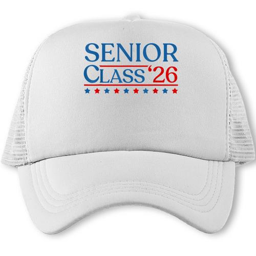 Senior 2026 Class Of 2026 Seniors Graduation 2026 USA Trucker Cap - Best Gift Smart