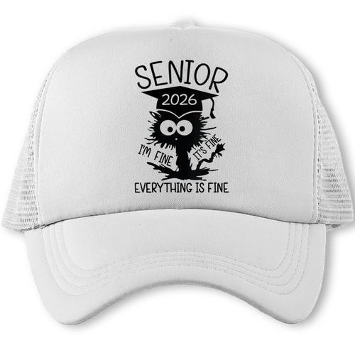Senior 2026 High School College Graduation Year Class Of 26 Trucker Cap - Best Gift Smart