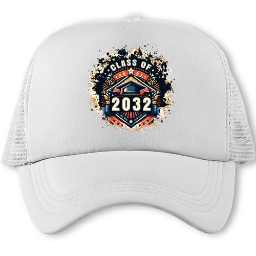 Senior 2032 Class Of 2032 Seniors Graduation 2032 Senior 32 Trucker Cap - Best Gift Smart