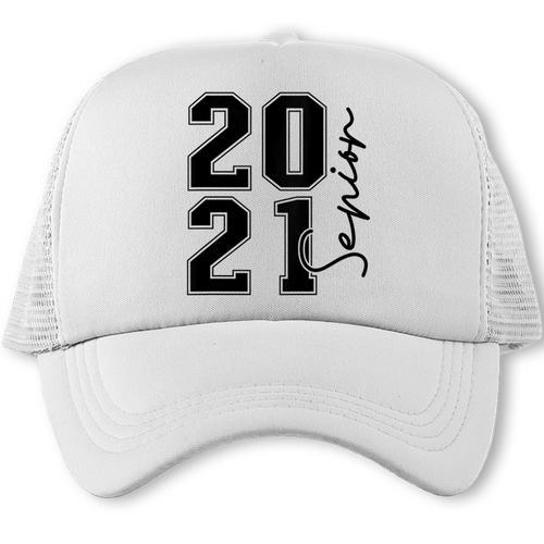 Senior Class Of 2021 Graduation High School College Trucker Cap - Best Gift Smart