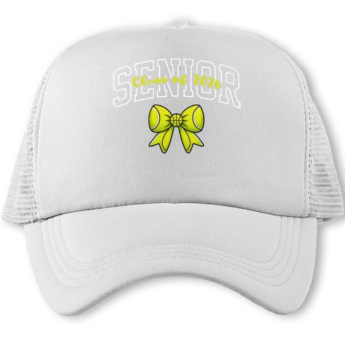 Senior Class Of 2026 Tennis Coquette Bow Graduation Premium Trucker Cap - Best Gift Smart