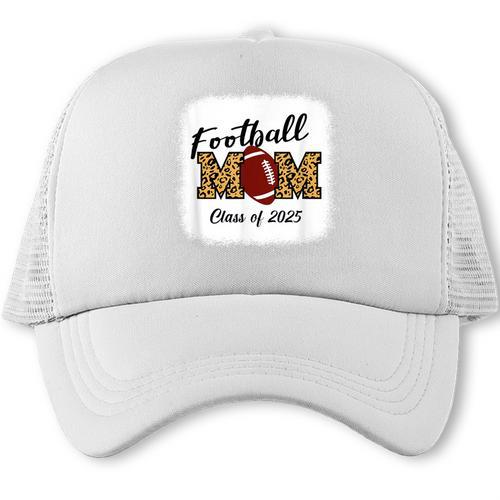 Senior Football Mom Class Of 2025 Graduation Graduate Trucker Cap - Best Gift Smart