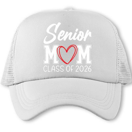 Senior Mom Class Of 2026 Graduation Premium Tri-Blend Trucker Cap - Best Gift Smart